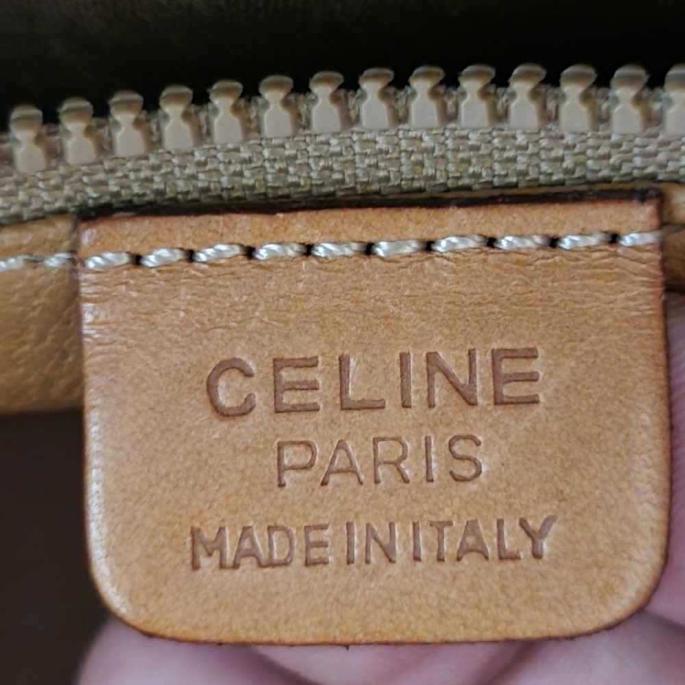 Celine Brown Monogram Crossbody Bag with Gold Plate - Picture 9 of 16